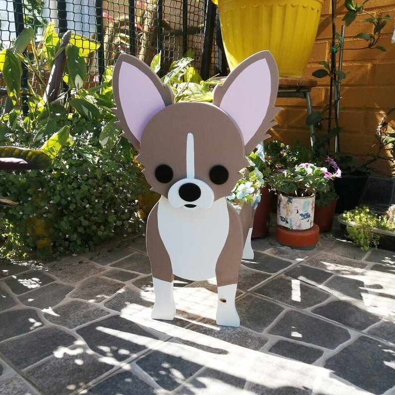 Creative Cartoon Animal Cute PVC Dog Potted Garden Decoration