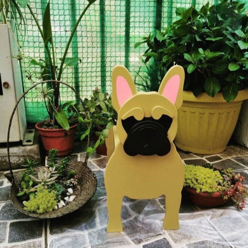 Creative Cartoon Animal Cute PVC Dog Potted Garden Decoration