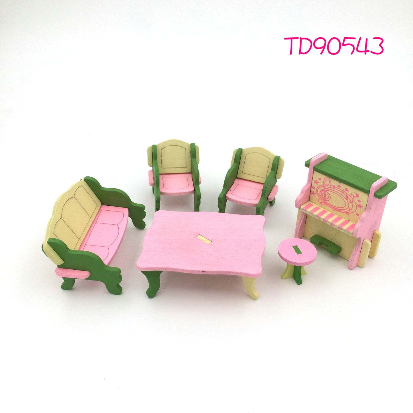 Wooden Mini Furniture Table Chair Stool Decoration