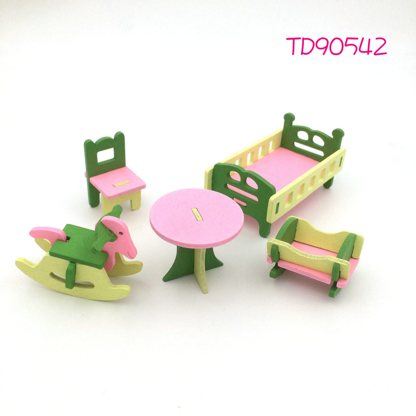 Wooden Mini Furniture Table Chair Stool Decoration