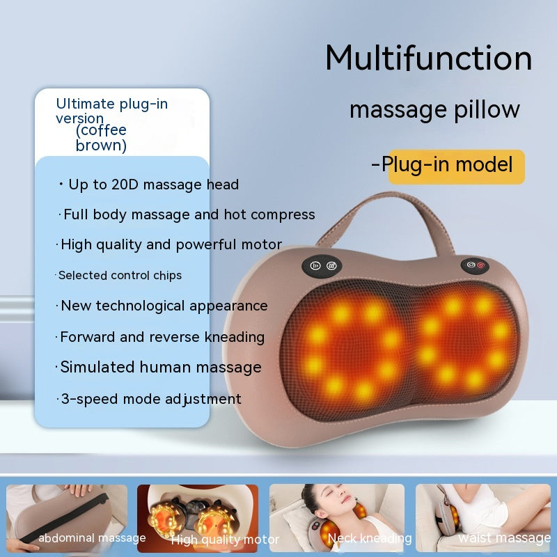 Multifunctional Cushion Back Waist Neck Massager