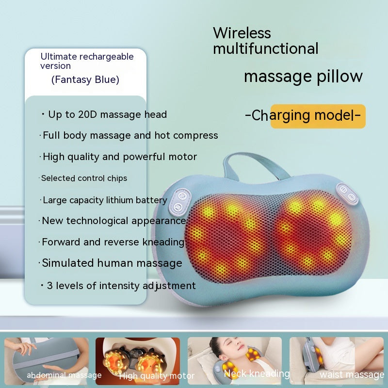 Multifunctional Cushion Back Waist Neck Massager