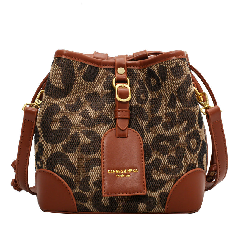 Retro Small Bag Female Fashion Leopard Print