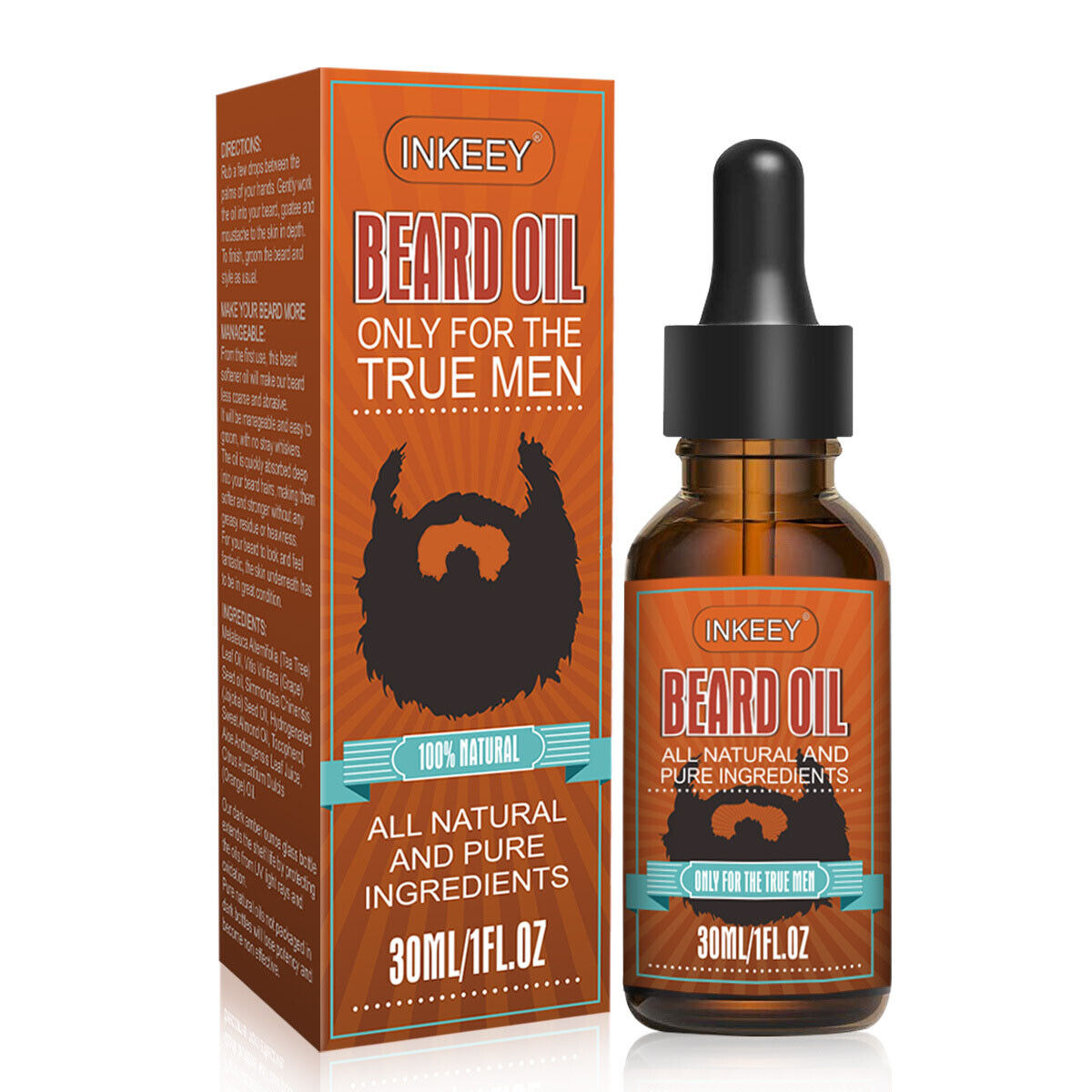 Beard Growth Oil Serum Fast Growing Beard Mustache Facial Hair Grooming For Men