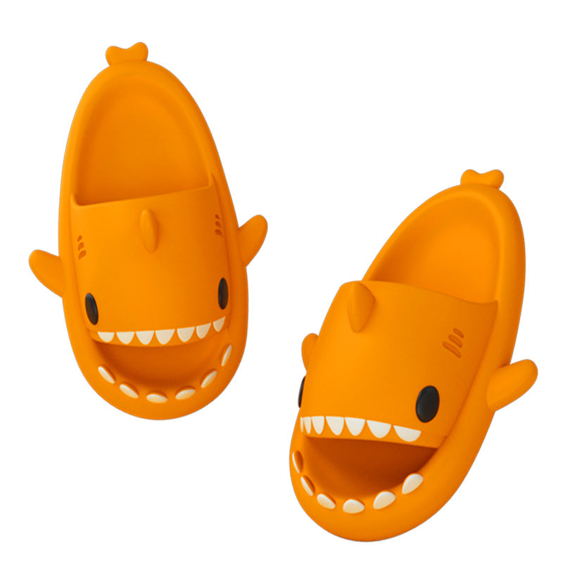 Adult's Slippers Indoor Outdoor Funny Shark Cartoon