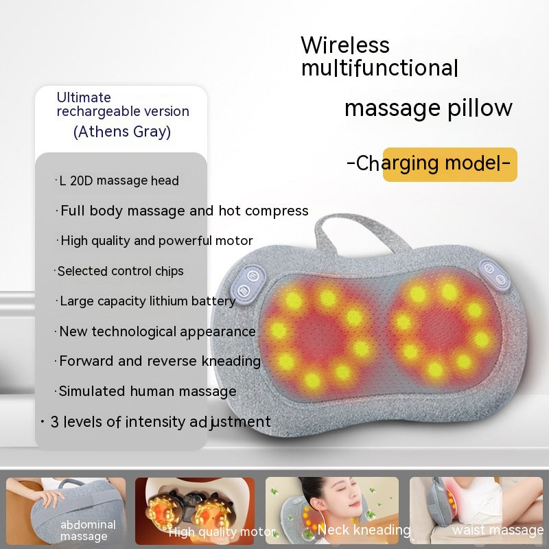 Multifunctional Cushion Back Waist Neck Massager